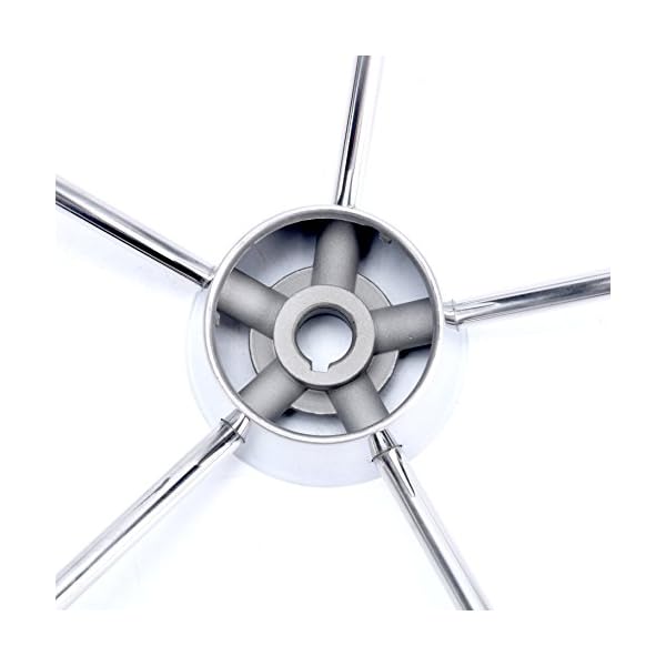Amarine-made13-12-Inch-5-spoke-Destroyer-Style-Stainless-Boat-Steering-Wheel