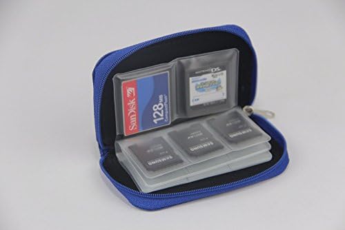 Tehner(TM) Memory Card Cases SDHC MMC CF for Micro SD Card TF Cards Memory Stick Storage Bag Carrying Pouch Protector Colorful Container[ Blue ]