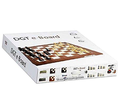 DGT USB Walnut e-Board with Timeless pieces - DGT 3000 and carrying bag included chess boar5d