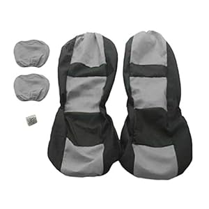 Triamisu 4-delige universele set voor vier seizoenen, voor auto’s, zitkussens, styling-pads, grijs