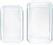 Amazon Basics Glass Oblong Oven Baking Dishes, Set of 2