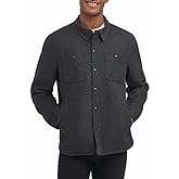 G.H. Bass & Co. Men's Wool Blended Lined Jacket (US, Alpha, Large, Regular, Regular, Charcoal)