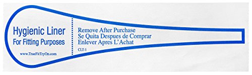True Fit Try On Clear Tab and Hygienic Liner for Trying On Women's Swimsuit, Thong Style - Hygiene Product for Ladies Swimwear - 1000 Count, Clear