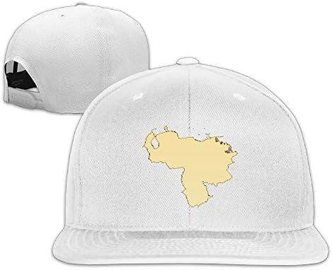 Venezuela Map Gold No More Dictator Plain Adjustable Snapback Hats Caps Flat Bill Visor Classic Flat Brim Baseball Hat
