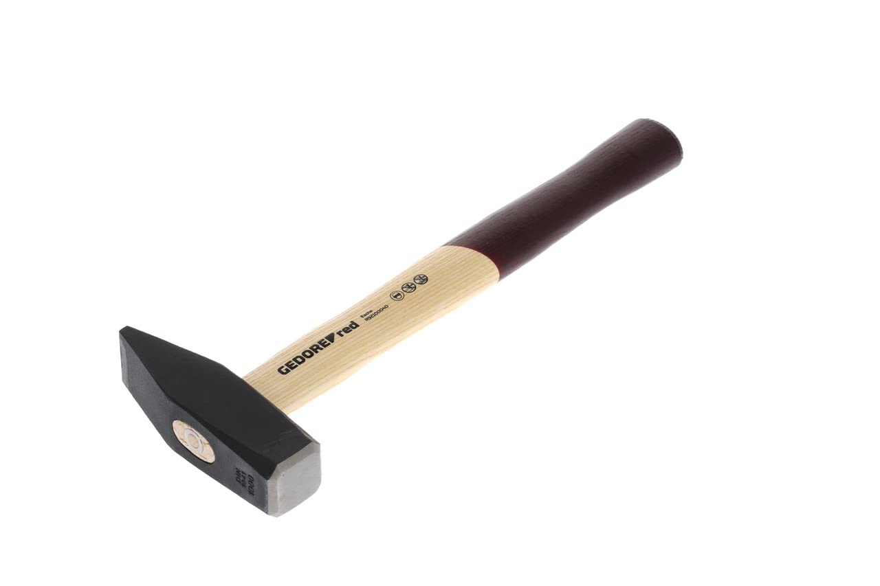 GEDORE red Engineer’s hammer with wooden handle, 1000 g head weight, Hammer with ash wood handle, Tool, Forged, R92100040