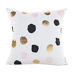 Pillow Case, AmyDong Gold Foil Printing Sofa Waist Throw Cushion Cover (Multicolor B)