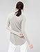 Amazon Brand - Daily Ritual Women's Supersoft Terry Long-Sleeve Shirt With Shirttail Hem, Heather Grey Spacedye, XX-Large