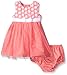 Little Me Baby Girls' Rosette Mesh Dress and Panty Set