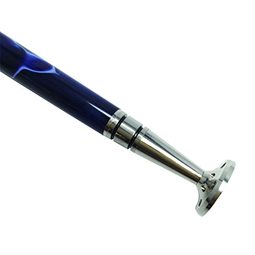 FULUSHOU 2 In 1 Club Type Tobacco Pipe Metal Pressure Bar Cleaning Tool Blue Acrylic Color , Baseball Bar Type