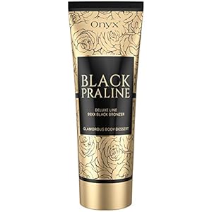 Onyx Black Praline Dark Tanning Cream for Sunbeds - Black Bronzer - Immediate Chocolate Tan