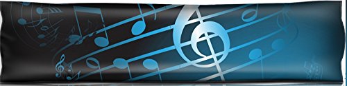 Liili Mouse Wrist Rest and Keyboard Pad Set, 2pc Wrist Support Blue music theme abstract musical background Photo 5508079