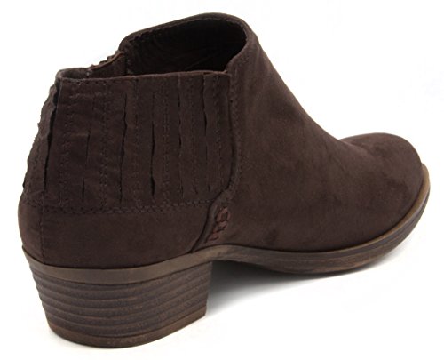 Sugar Women's Tess Ankle Bootie 8.5 Dark Brown Fx SDE