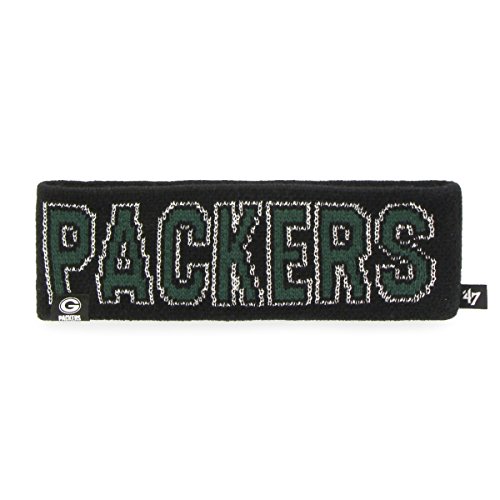 NFL Green Bay Packers Women's '47 Ellie Headband, Black, One Size