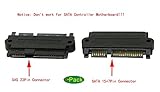 zdyCGTime SAS 22 Pin to 7 Pin + 15 Pin SATA Hard Disk Drive Raid Adapter with 15 Pin Power Port