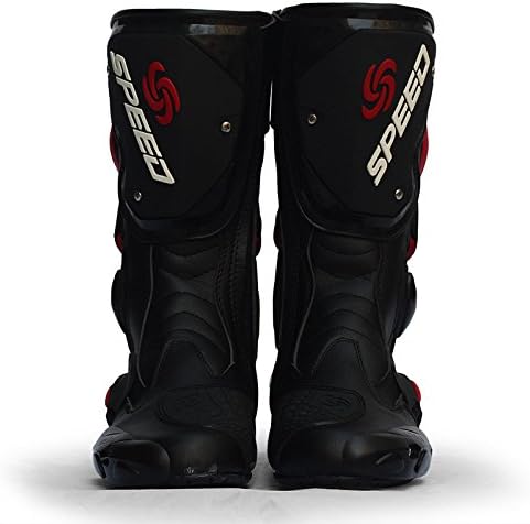 MCOSS Men's Off-Road Motorcycle Boots for Men Dirt Bike Motocross Boots Adult Motorcycle Racing Shoes Waterproof Motorcycle Boots Adult Shoes Motorcycle Bike Racing Gear Speed Boots