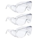 AMSTON Safety Glasses Personal Protective Equipment, PPE, Eyewear Protection, Clear, ANSI Z87+ Standards, High Impact, Vented Sides, For Construction, Laboratory, Chemistry Class (1 pack)
