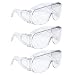AMSTON Safety Glasses Personal Protective Equipment, PPE, Eyewear Protection, Clear, ANSI Z87+ Standards, High Impact, Vented Sides, For Construction, Laboratory, Chemistry Class (1 pack)