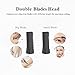 TOUCHBeauty Eyebrow Hair Trimmers for Women Facial Body Hair Shaver with 2 Cutting Head Battery Powered AS-1158
