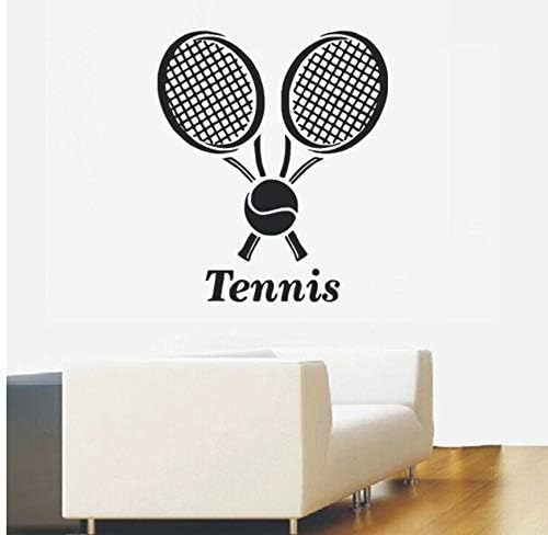 Amazon テニススポーツウォールデカールテニスボールウォールステッカーホームインテリアデザインアート取り外し可能なビニールテニス壁紙ボーイズ ルームアート42x49cm ウォールステッカー オンライン通販