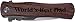 World's Best Dad Folding Stainless Steel Pocket Knife, (Wood Handle