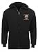 Harley-Davidson Men's Screamin' Eagle Sweatshirt, Skull Zipper Black HARLMS0061