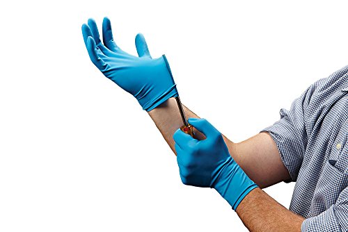 VEN6025 Venom Steel Latex Gloves, Splash Protection, Blue (Pack of 30)
