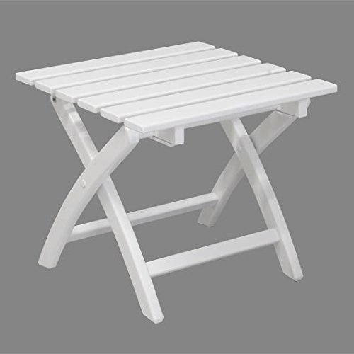 Sitzhocker Lana - Beistelltisch aus Holz - weiß lackiert ...