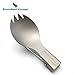 Ultralight Outdoor Titanium Spork Healthy Camping Spoon Folding Fork 18g
