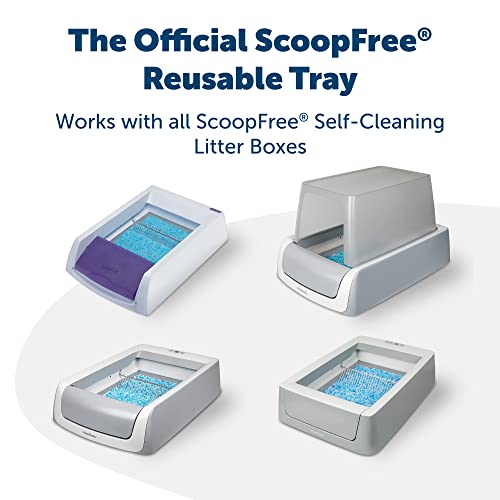 Official PetSafe ScoopFree Complete Reusable Tray Includes 4.3 lb of