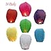 Nuluphu Flying Chinese Sky Lanterns, Wish Lights for Weddings, Birthdays, Memorials (Pack of 14) (Mix)