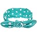 Itaar Baby Girl Turban Rabbit Ear Headband Head Wrap Dot Hair Band Headwrap fit for 0-10 years toddler