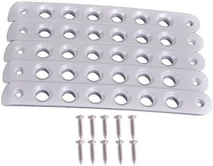 OHMU Jeep Wangler JK Handle Trim Front Door Rear Door Aluminum Grab Handle Cover Jeep Wrangler JK 4 Door JK &amp; Unlimited 2007-2017 (5pcs/set) … (White)