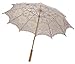 TINKSKY Lace Umbrella Parasol Romantic Wedding Umbrella Photograph (Ivory)