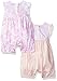 Burt's Bees Baby Baby Girls' 2 Pack Organic Empire Waist Bubbles, Dawn, 12 Months