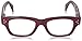 Peepers by PeeperSpecs Women's Dauntless Rectangular Reading Glasses, Berry, 46 mm + 2