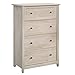 Sauder Edge Water 4-Drawer Chest, Chalked Chestnut finish