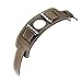 Valkit Bands Compatible with Apple Watch Band 38mm 40mm 42mm 44mm, Genuine Leather Strap Replacement Wristband with Metal Adapter Clasp for Men Women iWatch Series SE 6 5 4 3 2 1, Cuff - Brownness