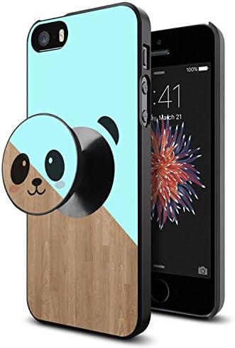 iPhone 5/5S Case, Personalized Apple iPhone 5/5S Case with Pop Mount Stand [Shock Absorption] Integrative Cover Soft TPU Rubber Gel [Anti Scratch] - Bear1