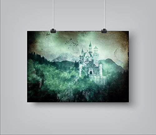 Americanflat Poster Print - Neuschwanstein Alpes Mountains Forest
Castle - Grab My Art, 11" x 14"