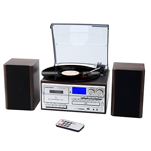 Stereo System For Home With Record Player 3-Speed Tuntable 10 In
