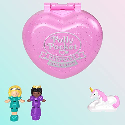 Polly Pocket Collector Compact with 2 Dolls, Keepsake Collection Royal