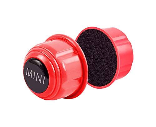 Carefree Fish Mini Algae Scrapers Super Magnetic Brush,Small Fish Tank Glass Cleaner, Aquarium Cleaning Tool(Red)