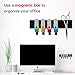 Magnetic Squares Flexible Craft Magnets - Magnet Sheet of 70 Strong Magnetic Tape Stickers - Double Sided Sticky Magnets for Crafts with 3M Adhesive Backing