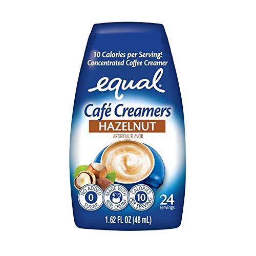 EQUAL Café Coffee Creamers Hazelnut, LowCalorie Coffee Creamer, 1.62