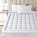 VGI Linen Mattress Pad Cover Queen Size Pillowtop 300TC Down Alternative Mattress Topper with 8-21-Inch Deep Pocket…