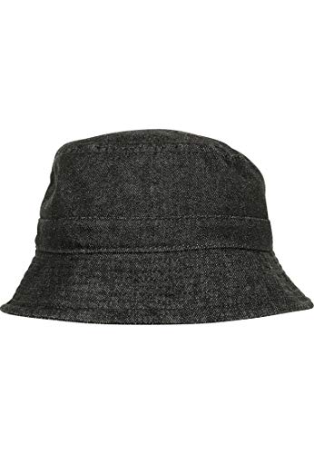 Flexfit Damen / Herren Bucket Hat Denim Unisex Anglerhut für Erwachsene – Bild 4