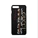 Elegant Luxury PU Leather Monogram Logo Design Pattern Cover Case iPhone 7 8 7 Plus 8 Plus X - Black (For iPhone X)