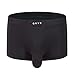Men's 4 Pack Micro Modal Separate Pouches Trunks Low Rise Give-N-Go Boxer Briefs , Color B , X-Large