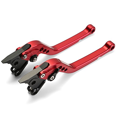 CICMOD Motorcycle Brake & Clutch Lever Adjustable For YAMAHA FZ6 FZ6R FZ8 FZ1 XJ6 (Red)