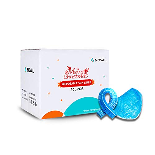 NOVAL Foot Bath Pedicure Spa Liner Disposable For Nail Salon Sky Blue Big Size Fits All Pedicure Chair 400 PCS Per Box